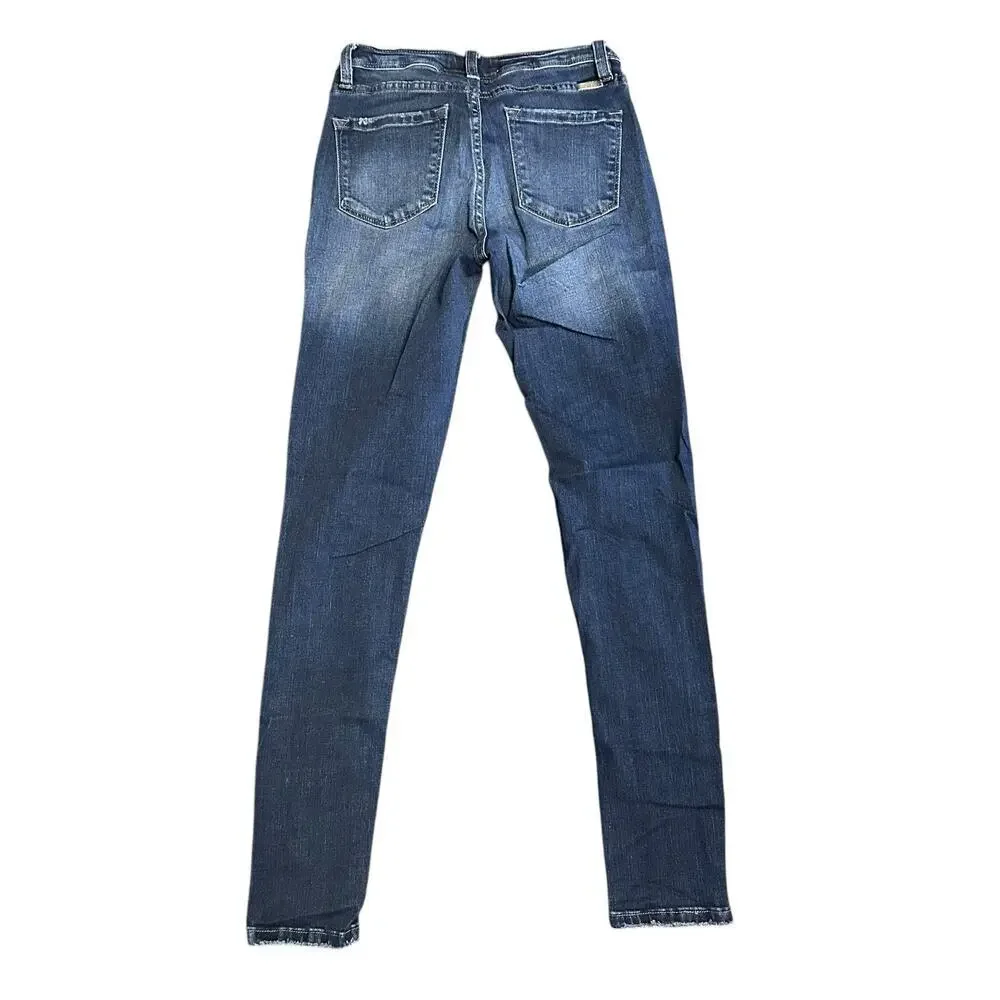 KanCan Estilo Womens Skinny Jeans 5/26 Distressed Mid Rise Stretch KC6034D - Picture 9 of 11